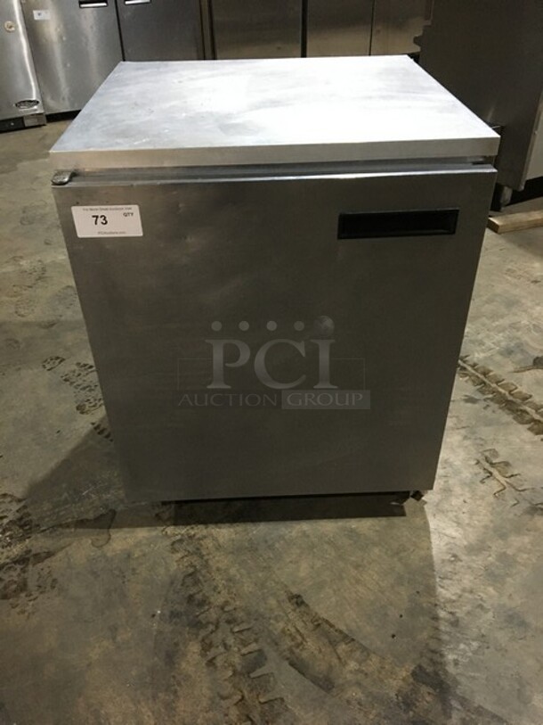 Delfield Commercial Single Door Lowboy/Worktop Cooler! All Stainless Steel! Serial 141015200423! 115V 1Phase!
