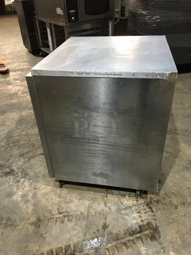 Delfield Commercial Single Door Lowboy/Worktop Cooler! All Stainless Steel! Serial 141015200423! 115V 1Phase!
 - Image 3 of 8