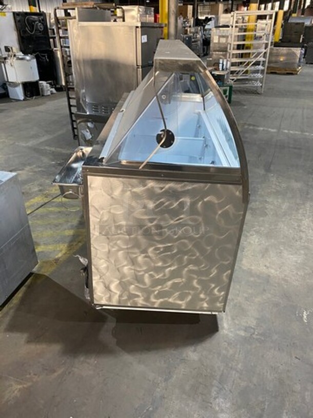 NICE! Commercial Refrigerated Ice Cream Dipping Cabinet! With Sneeze Guard! With 2 Rear Access Doors! - Image 5 of 12