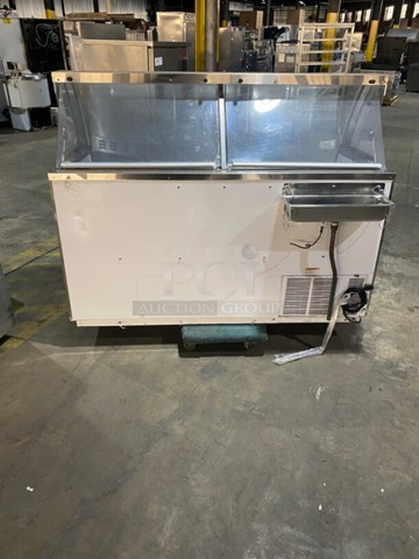 NICE! Commercial Refrigerated Ice Cream Dipping Cabinet! With Sneeze Guard! With 2 Rear Access Doors! - Image 6 of 12