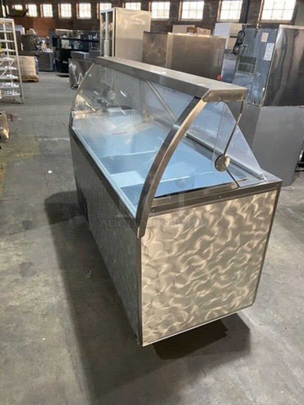 NICE! Commercial Refrigerated Ice Cream Dipping Cabinet! With Sneeze Guard! With 2 Rear Access Doors! - Image 12 of 12