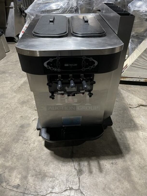 Sweet! Late Model 2011 Taylor Counter Top 3 Handle Ice Cream Machine! Model C723-27 Serial M1097099! 208/230V 1 Phase!  - Image 3 of 10