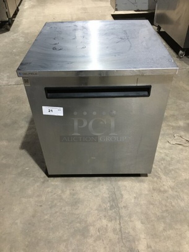 Delfield Commercial Single Door Lowboy/Work Top Cooler! All Stainless Steel! Model 406PSTAR2! 115V 1Phase!