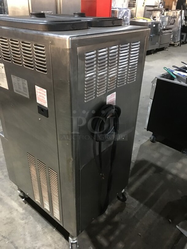Taylor Commercial Floor Style 2 Flavor Frosty/Coolatta/Slushy Making Machine! With Milkshake Mixing Attachment! All Stainless Steel! Model 342D27 Serial M2085625! 208/230V 1Phase! On Commercial Casters! - Image 3 of 12