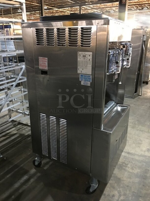 Taylor Commercial Floor Style 2 Flavor Frosty/Coolatta/Slushy Making Machine! With Milkshake Mixing Attachment! All Stainless Steel! Model 342D27 Serial M2085625! 208/230V 1Phase! On Commercial Casters! - Image 4 of 12
