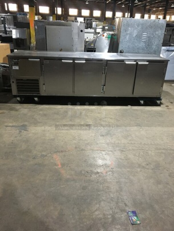 Leader Commercial 5 Door Lowboy/Worktop Cooler! All Stainless Steel! Model LB118SC Serial AA04C2042A! 115V 1Phase!