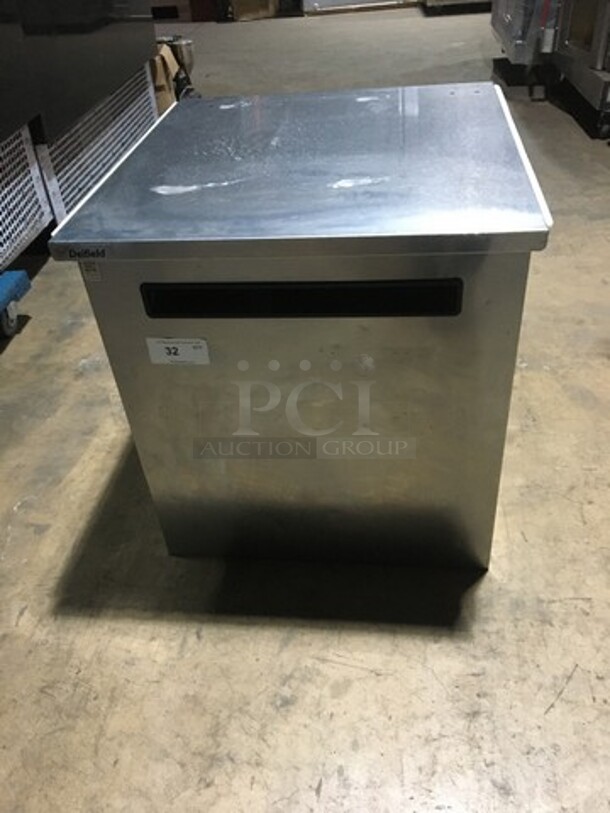 FAB! Delfield Commercial Single Door Lowboy/Worktop Cooler! All Stainless Steel! Model 406STARCCT Serial 1305152003042! 115V 1Phase!