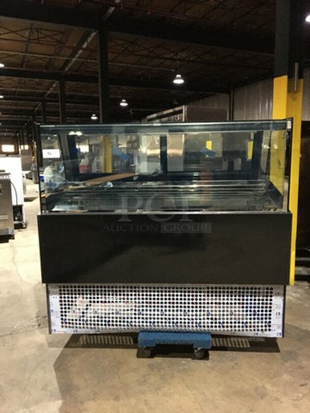 SWEET! 2020 LATE MODEL Evco Commercial Refrigerated Gelato/Ice Cream Showcase Display Case! With LED  Lights! With 2 Sliding Rear Doors! Model WD4R! 110V! Working When Removed!
