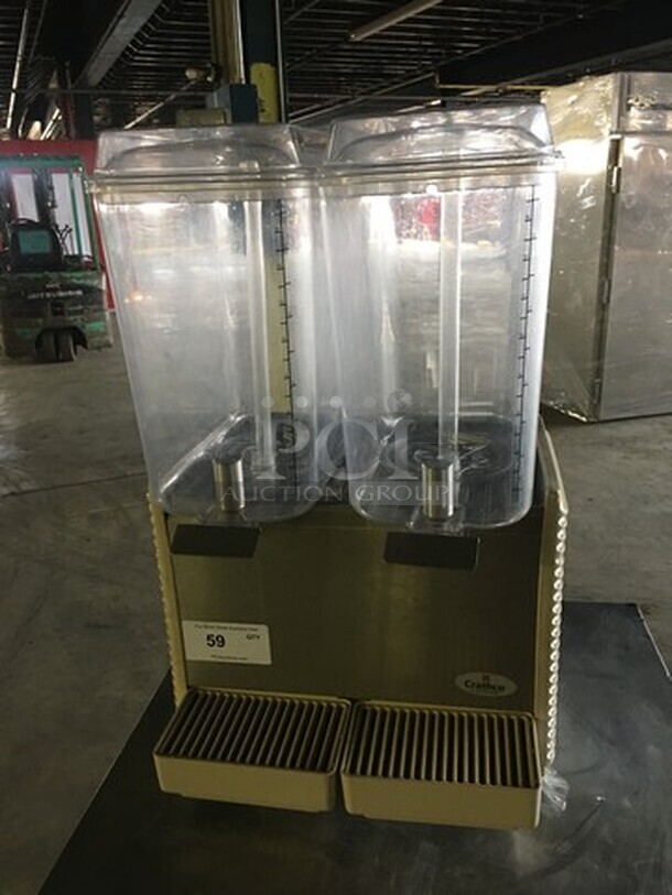 2013 Crathco Commercial Countertop Dual Hopper Beverage Machine! With Drip Tray! Model D254 Serial T243123! 115V!