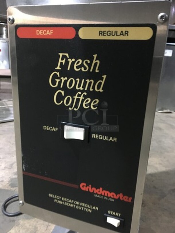 Sweet! Grindmaster Dual Bin Coffee Bean Grinder! Model 250 Serial L058945! 115V 1Phase!  - Image 7 of 8