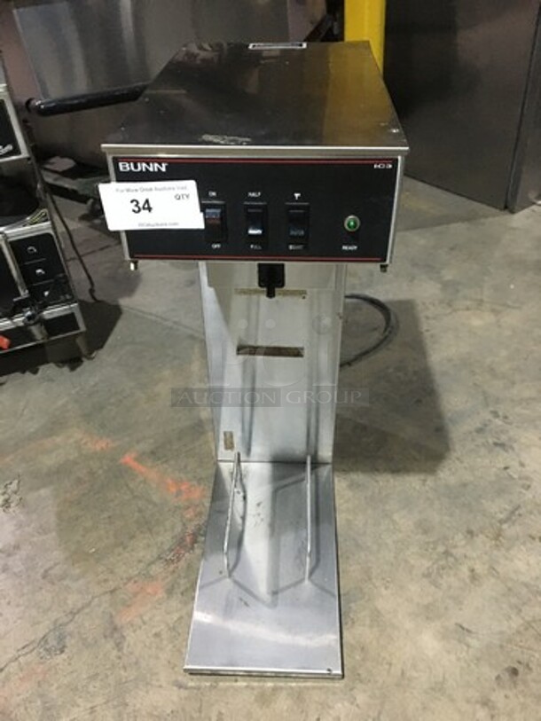 Bunn Commercial Countertop Iced Tea Machine! All Stainless Steel! Model IC3 Serial IC00009967! 120/208V 1Phase!