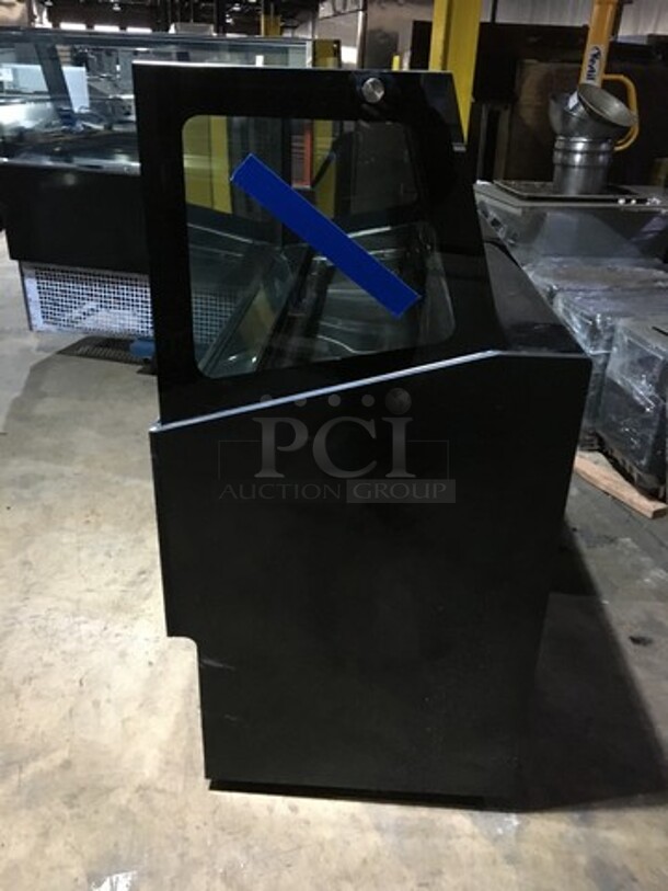 SWEET! 2020 LATE MODEL! Evco Commercial Refrigerated Gelato Display Case! With LED Lights!  With 2 Sliding Rear Doors! Model WD4R! 110V! Working When Removed! - Image 3 of 10