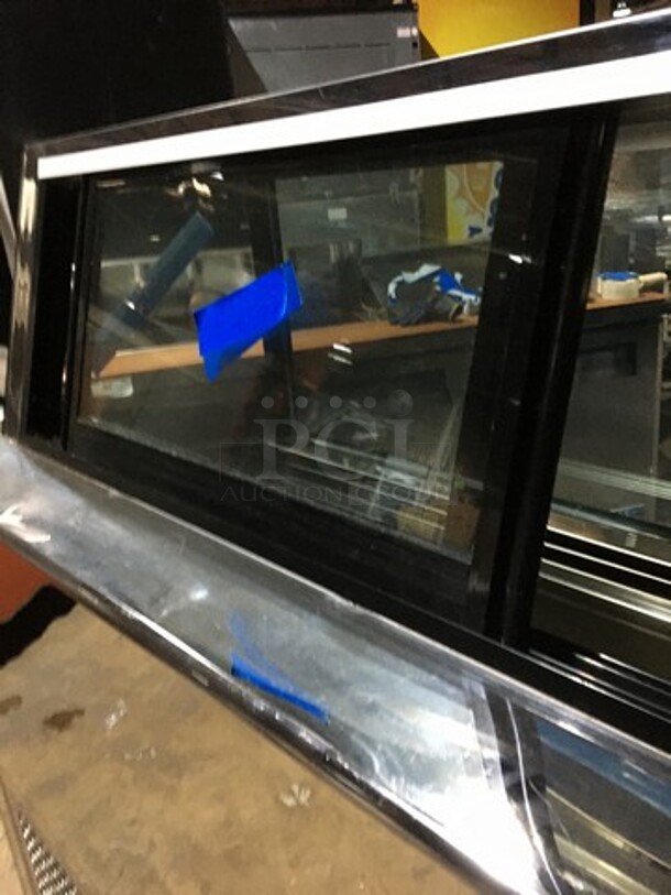 SWEET! 2020 LATE MODEL! Evco Commercial Refrigerated Gelato Display Case! With LED Lights!  With 2 Sliding Rear Doors! Model WD4R! 110V! Working When Removed! - Image 7 of 10
