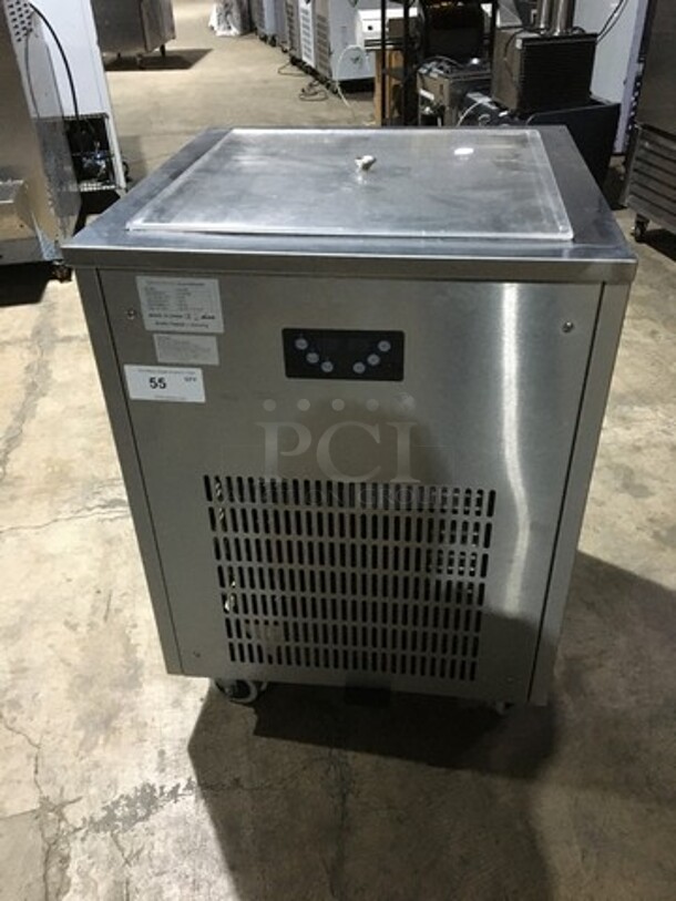 Sweet! 2017 Late Model! Arctic Freeze Creamery Commercial Fry Ice Cream Machine! All Stainless Steel! Model ICM400! With Cover! 110V! On Casters! Working When Removed! - Image 1 of 9