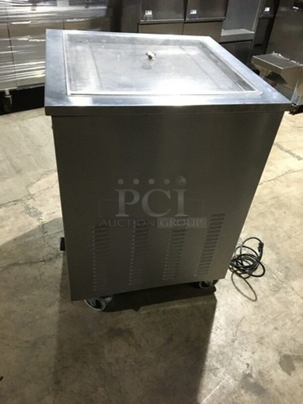 Sweet! 2017 Late Model! Arctic Freeze Creamery Commercial Fry Ice Cream Machine! All Stainless Steel! Model ICM400! With Cover! 110V! On Casters! Working When Removed! - Image 2 of 9