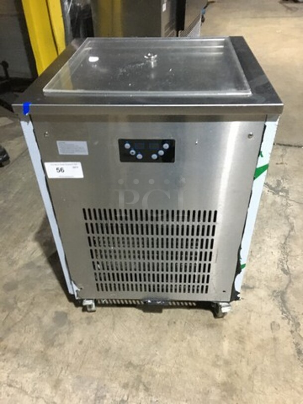 Sweet! 2017 Late Model! Arctic Freeze Creamery Commercial Fry Ice Cream Machine! With Poly Cover! All Stainless Steel! Model ICM400! 110V! On Casters! Working When Removed! - Image 1 of 9