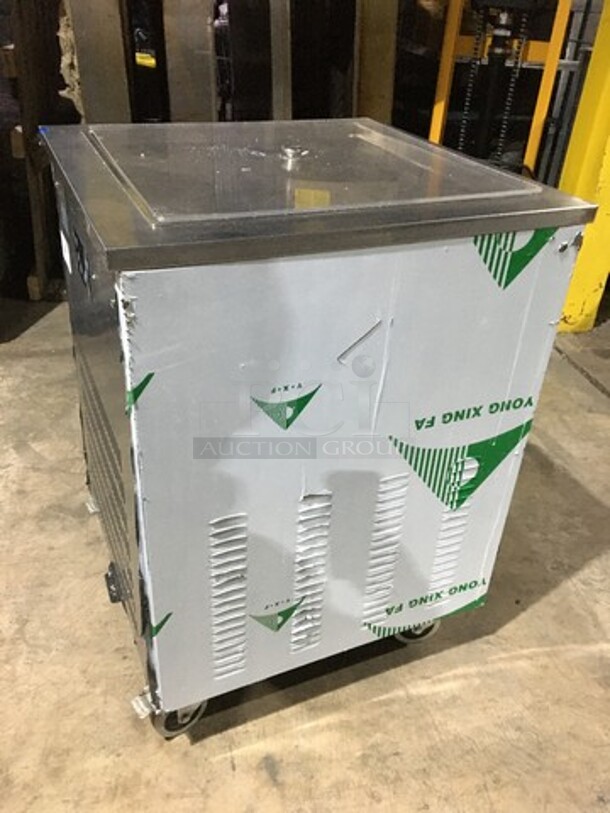Sweet! 2017 Late Model! Arctic Freeze Creamery Commercial Fry Ice Cream Machine! With Poly Cover! All Stainless Steel! Model ICM400! 110V! On Casters! Working When Removed! - Image 2 of 9