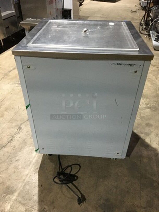 Sweet! 2017 Late Model! Arctic Freeze Creamery Commercial Fry Ice Cream Machine! With Poly Cover! All Stainless Steel! Model ICM400! 110V! On Casters! Working When Removed! - Image 4 of 9