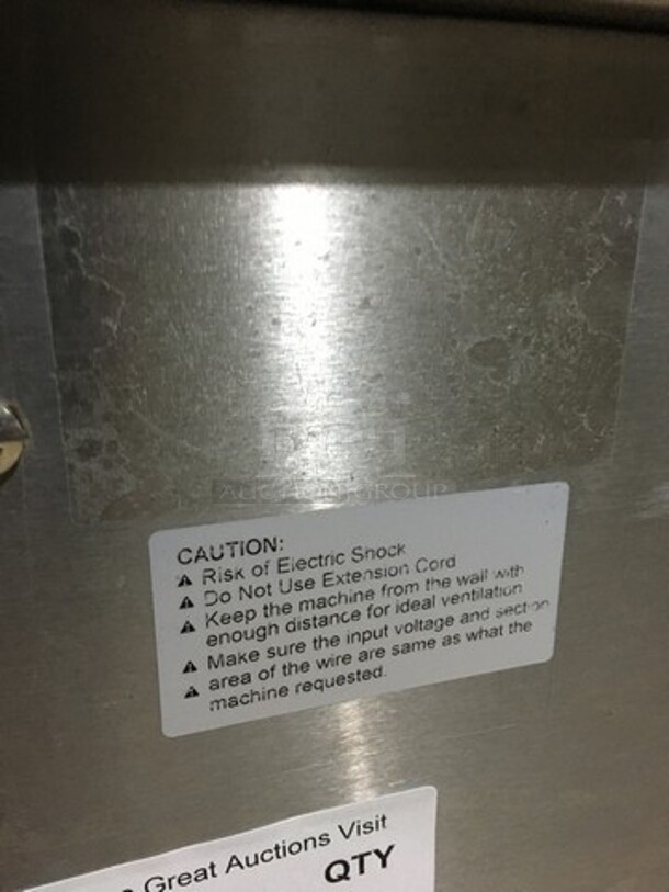 Sweet! 2017 Late Model! Arctic Freeze Creamery Commercial Fry Ice Cream Machine! With Poly Cover! All Stainless Steel! Model ICM400! 110V! On Casters! Working When Removed! - Image 8 of 9