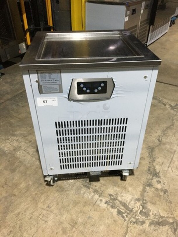 Nice! 2017 Late Model! Arctic Freeze Creamery Commercial Fry Ice Cream Machine! All Stainless Steel! Model ICM400! 110V! On Casters! Working When Removed!