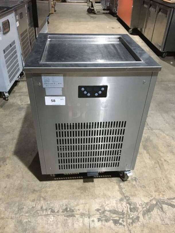 Nice! 2017 Late Model! Arctic Freeze Creamery Commercial Fry Ice Cream Machine! All Stainless Steel! Model ICM400! 110V! On Casters! Working 