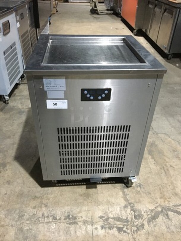 Nice! 2017 Late Model! Arctic Freeze Creamery Commercial Fry Ice Cream Machine! All Stainless Steel! Model ICM400! 110V! On Casters! Working  - Image 1 of 9