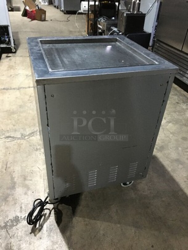 Nice! 2017 Late Model! Arctic Freeze Creamery Commercial Fry Ice Cream Machine! All Stainless Steel! Model ICM400! 110V! On Casters! Working  - Image 4 of 9