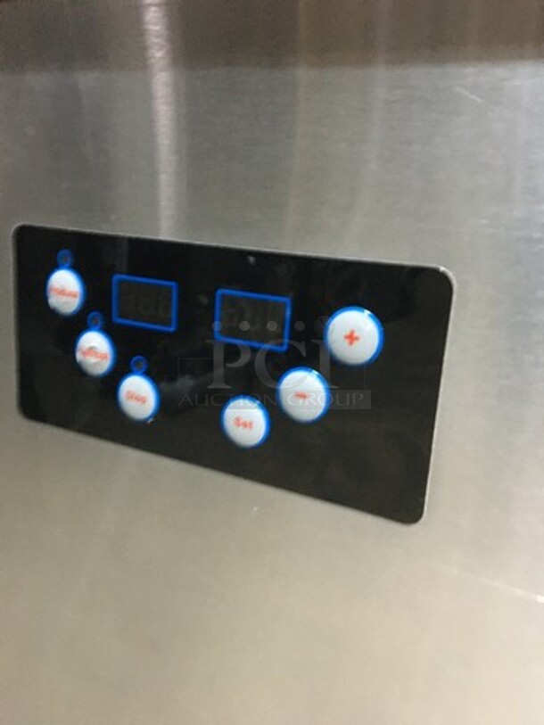 Nice! 2017 Late Model! Arctic Freeze Creamery Commercial Fry Ice Cream Machine! All Stainless Steel! Model ICM400! 110V! On Casters! Working  - Image 7 of 9
