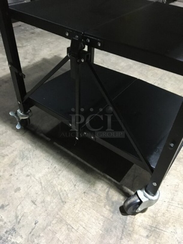 Wooden Style 3 Tier Display Cart! On Casters! - Image 7 of 8
