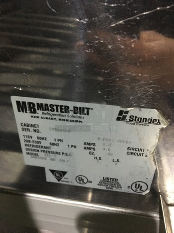 WOW! Master Bilt 18 Pan Curved Glass Gelato Display Case Merchandiser! Model GEL9! 115/208/230V 1 Phase! - Image 7 of 10