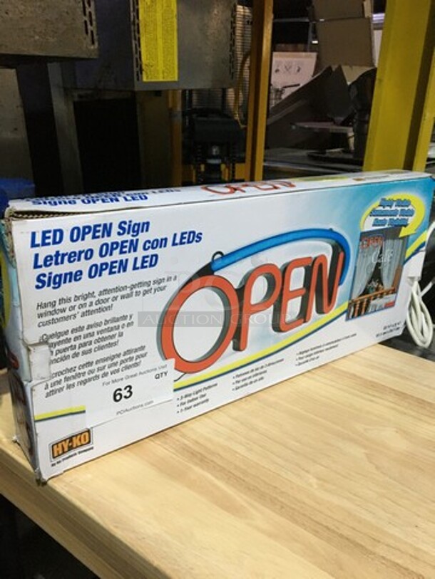 FAB! Hy-Ko LED "OPEN" Sign! Works Great! - Image 6 of 6