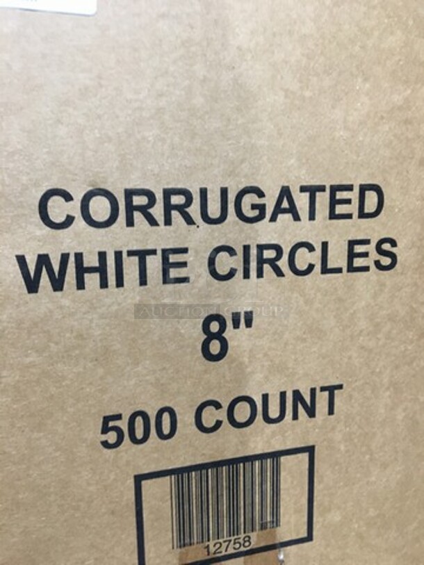 8" Corrugated White Circles! - Image 2 of 6