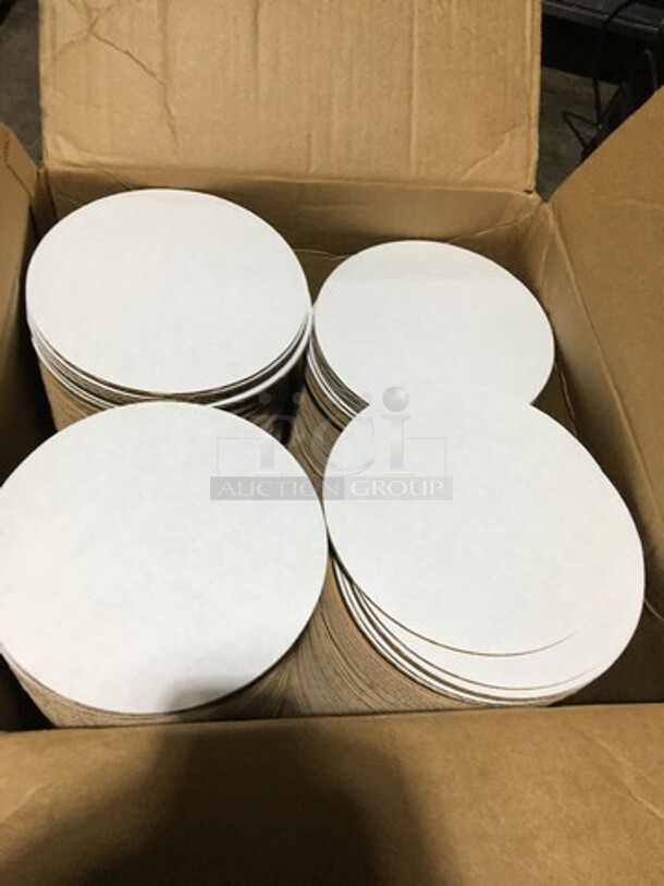 8" Corrugated White Circles! - Image 3 of 6