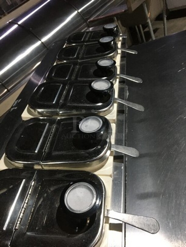 NICE! Beverage Air Commercial Refrigerated Work Top Station! With 2 Door Underneath Storage Space! With Poly Coated Racks! With Cold Topping Rail! All Stainless Steel! Model MS581S Serial 11009409! 115V 1Phase! - Image 11 of 12