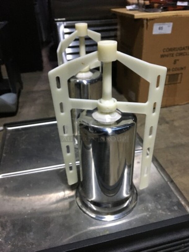 Omega Commercial Countertop Refrigerated Dual Beverage Dispenser! All Stainless Steel! Model OSD20 Serial 1407120447! 110V 1Phase!  - Image 5 of 8
