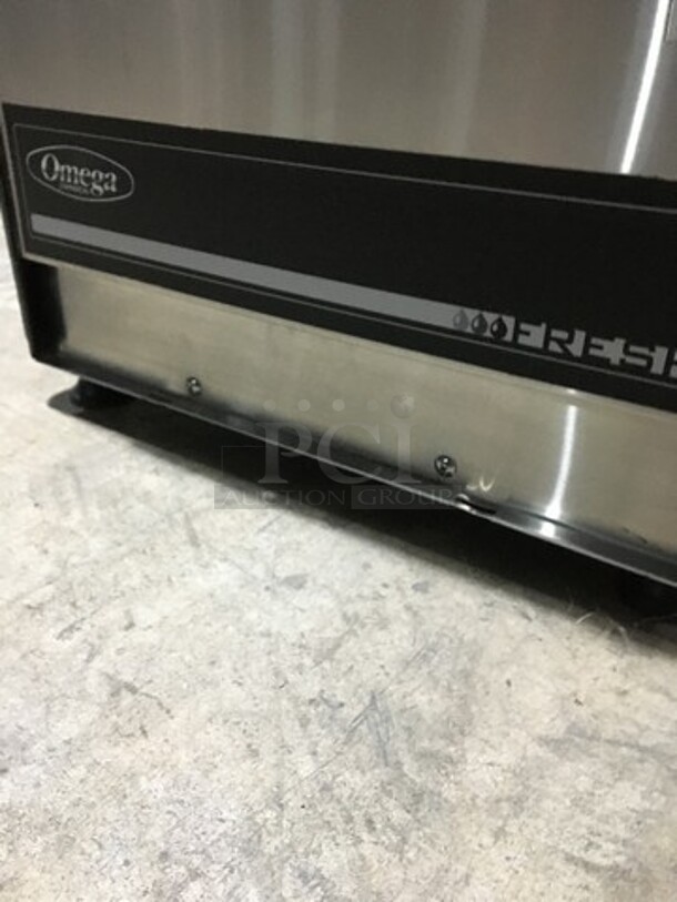 Omega Commercial Countertop Refrigerated Dual Beverage Dispenser! All Stainless Steel! Model OSD20 Serial 1407120447! 110V 1Phase!  - Image 6 of 8