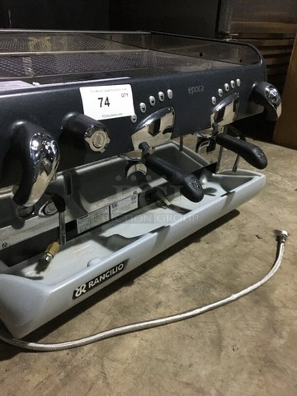 Rancilio Commercial Countertop Dual Espresso Machine! With Dual Steam Wands! Model EPOCAE2GR Serial 10236553! 230V! Working When Removed! - Image 6 of 11