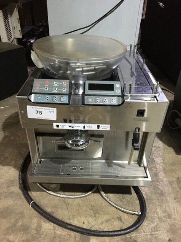 Great! Thermo Plan Commercial Counter Top Espresso Machine! With Coffee Bean Grinder! Mastrena Edition! All Stainless Steel!