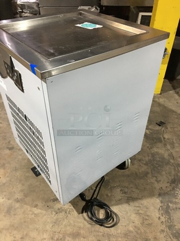 Wow! 2017 Late Model! Arctic Freeze Creamery Commercial Fry Ice Cream Machine! Model ICM400!  All Stainless Steel! 110V 1 Phase! On Casters! Working When Removed! - Image 2 of 9
