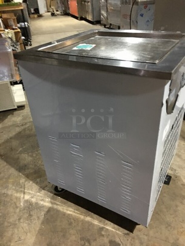 Wow! 2017 Late Model! Arctic Freeze Creamery Commercial Fry Ice Cream Machine! Model ICM400!  All Stainless Steel! 110V 1 Phase! On Casters! Working When Removed! - Image 3 of 9