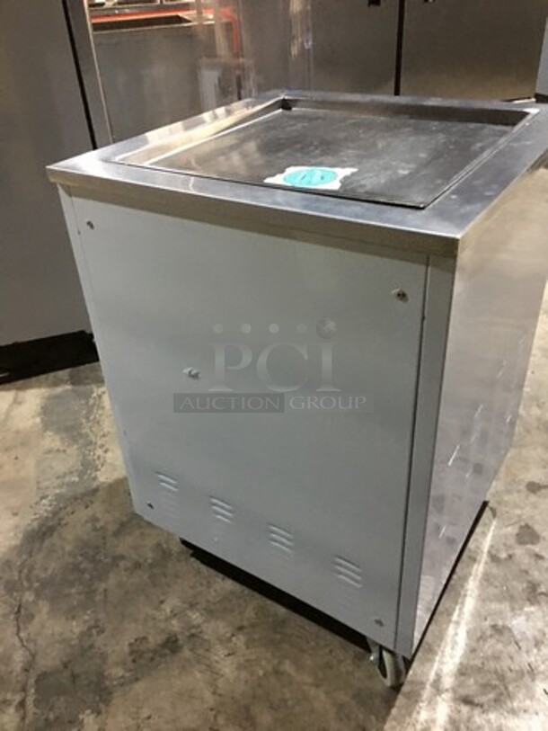 Wow! 2017 Late Model! Arctic Freeze Creamery Commercial Fry Ice Cream Machine! Model ICM400!  All Stainless Steel! 110V 1 Phase! On Casters! Working When Removed! - Image 4 of 9