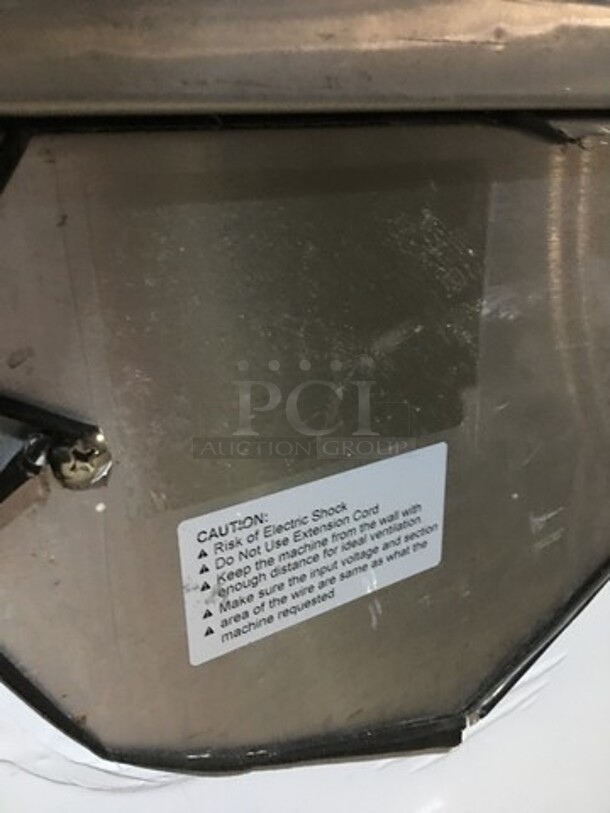 Wow! 2017 Late Model! Arctic Freeze Creamery Commercial Fry Ice Cream Machine! Model ICM400!  All Stainless Steel! 110V 1 Phase! On Casters! Working When Removed! - Image 8 of 9