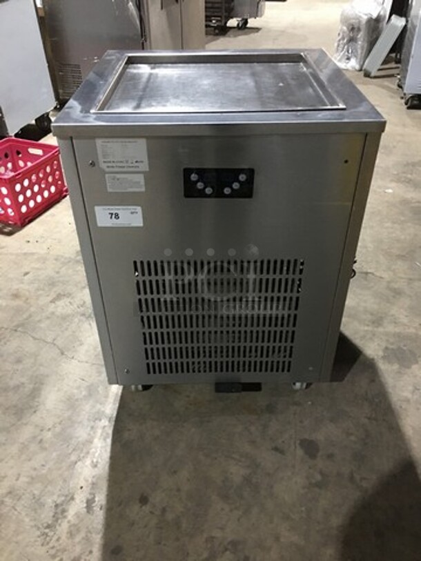 Sweet! 2017 Late Model! Arctic Freeze Creamery Commercial Fry Ice Cream Machine! All Stainless Steel! Model ICM400! 110V! On Casters! Working When Removed! 