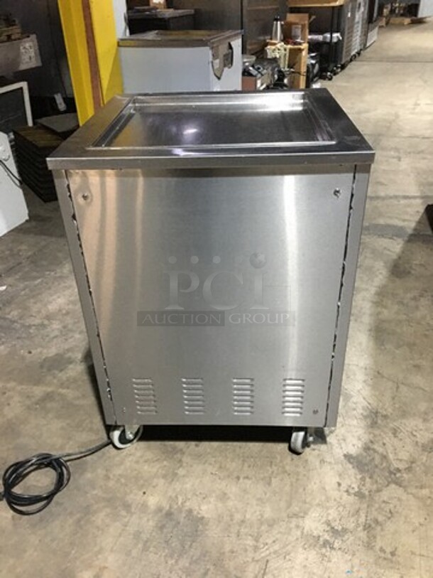 Sweet! 2017 Late Model! Arctic Freeze Creamery Commercial Fry Ice Cream Machine! All Stainless Steel! Model ICM400! 110V! On Casters! Working When Removed!  - Image 3 of 9
