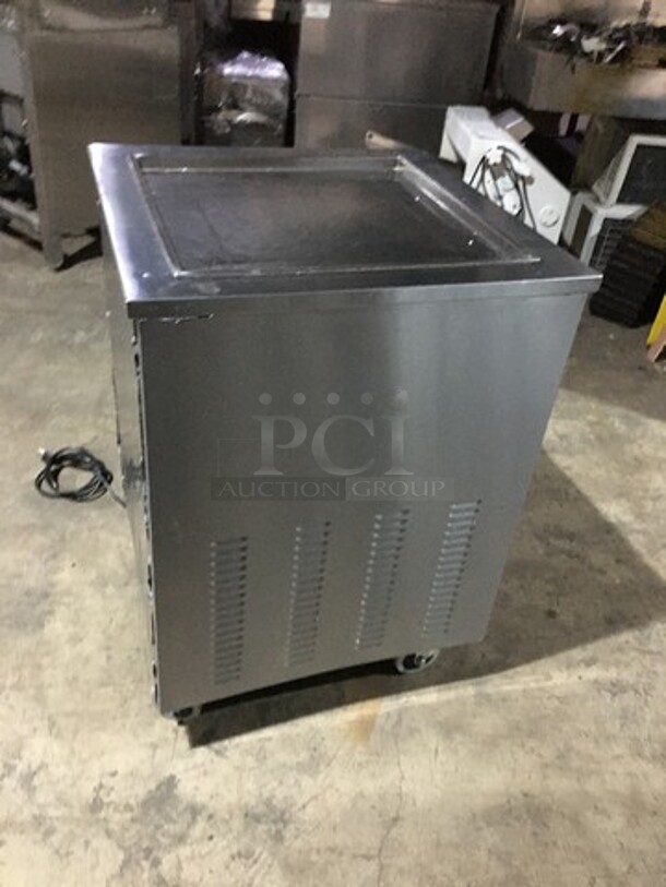 Sweet! 2017 Late Model! Arctic Freeze Creamery Commercial Fry Ice Cream Machine! All Stainless Steel! Model ICM400! 110V! On Casters! Working When Removed!  - Image 4 of 9