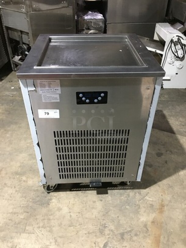 Nice! 2017 Late Model! Arctic Freeze Creamery Commercial Fry Ice Cream Machine! All Stainless Steel! Model ICM400! 110V! On Casters! Working When Removed!