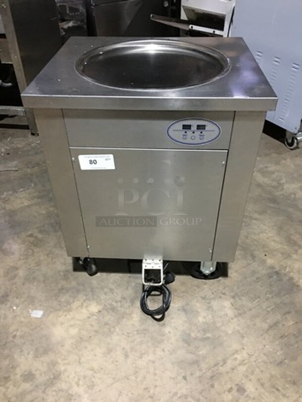 Arctic Freeze Creamery Commercial Fry Ice Cream Machine! All Stainless Steel! 110V 1 Phase! On Casters! 
