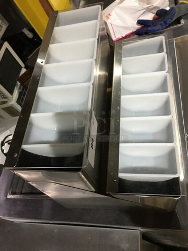 San Jamar Countertop Double Topping Holder! All Stainless Steel! - Image 5 of 7