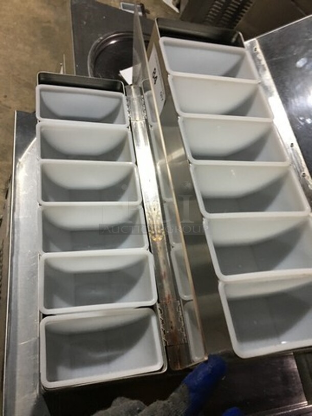 San Jamar Countertop Double Topping Holder! All Stainless Steel! - Image 6 of 7