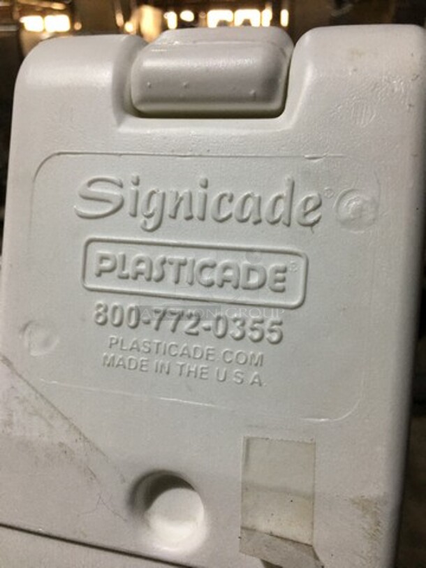 Signicade Foldable Sidewalk Display Sign! 3 X Your Bid! - Image 5 of 6